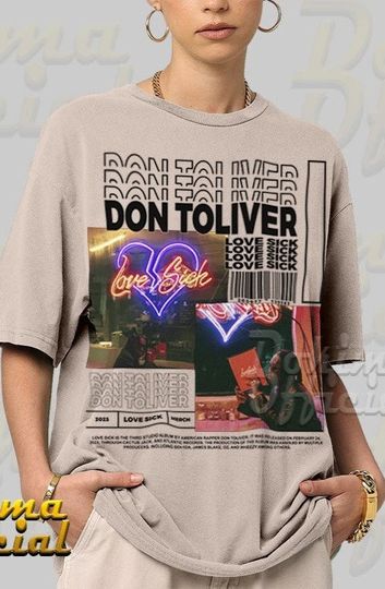 Vintage Don Toliver T-Shirt Gift For Him and Her, Don Toliver Vintage Unisex Shirt, Don Toliver Love Sick Y2K 90s retro Design graphic