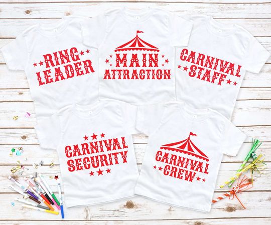 Carnival Staff Birthday Shirt, Ring Leader Birthday Shirt, Main Attraction Shirt