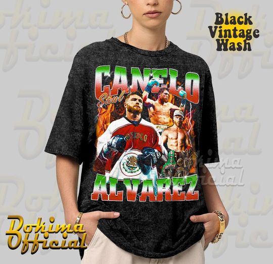 Vintage Canelo Alvarez Shirt | Boxing 90s Retro Vintage Tshirt |  Hip Hop Graphic Tee