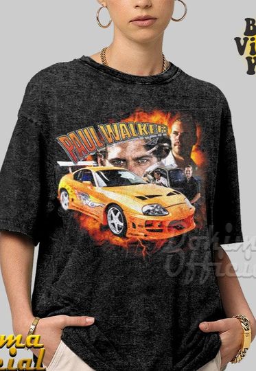 Vintage The 2 Fast 2 Furious Paul Walker Shirt, Fast And Furious Shirt, Unisex Vintage Nascar T-Shirt