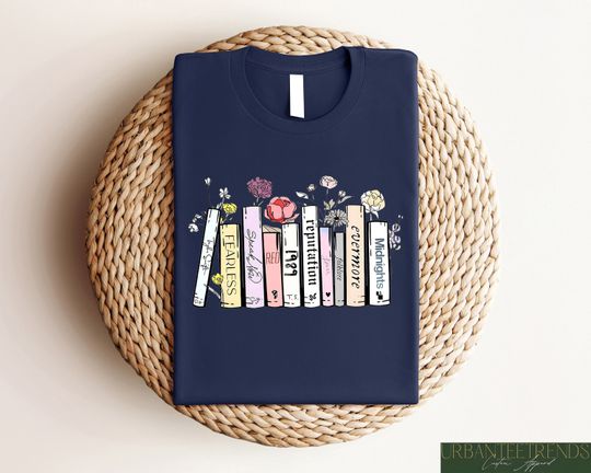 Albums As Books Shirt, Trendy Aesthetic For Book Lovers, Crewneck Shirt
