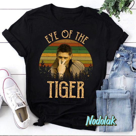 Dean Winchester Eye of The Tiger Vintage T-Shirt, Supernatural Winchesters Shirt, Winchester Brothers Shirt
