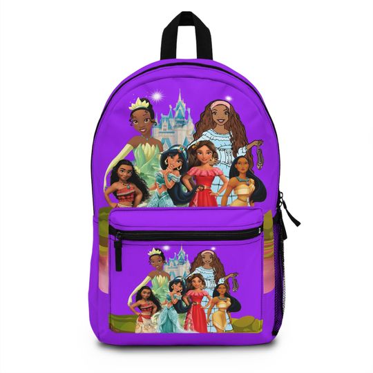 Princess Backpack, Black Little Mermaid Backpack, Black Princess