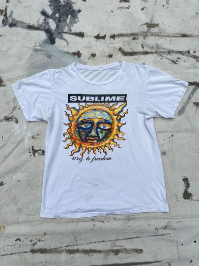 Y2K Sublime 40 Oz. to Freedom T- Shirt- 2000s