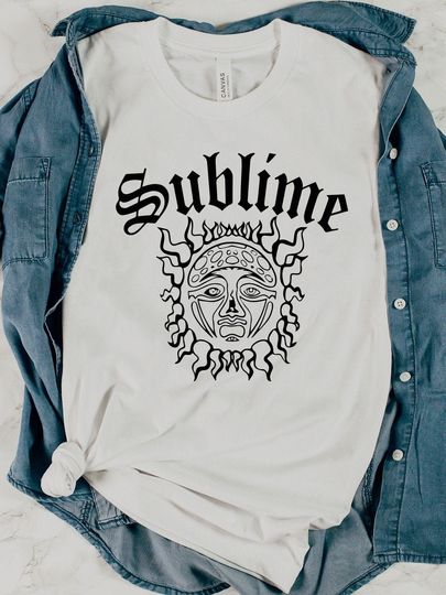 Sublime Vintage Inspired Tie Dye Band Tee, Bleached So Cal Sublime T-shirt