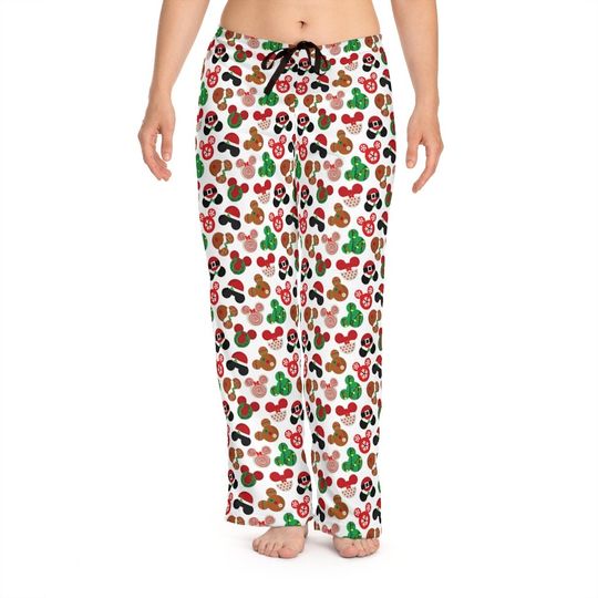 Mickey Mouse Cookies Women's Pajama Pants, Lounge Wear, Disney Vacation Gift