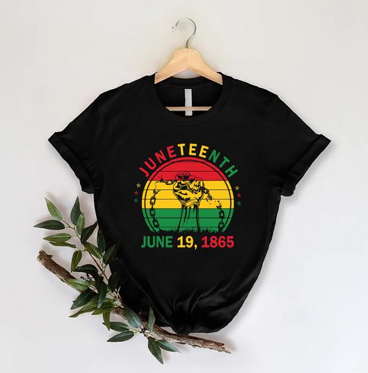 Retro Juneteenth 1865 Freedom Tshirt, Black History Shirt, Emancipation Day Gift