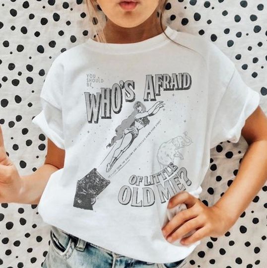 Who's Afraid Of Little Old Me Youth Shirt, The Tortured Poets Department Shirt For Kids