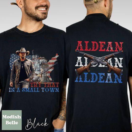 Try That In a Small Town Jason Aldean Shirt, Mens Country Music Concert Shirt