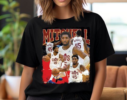 Donovan Mitchell Tshirt, Basketball Graphic Tees,  Basketball Bootleg Shirt