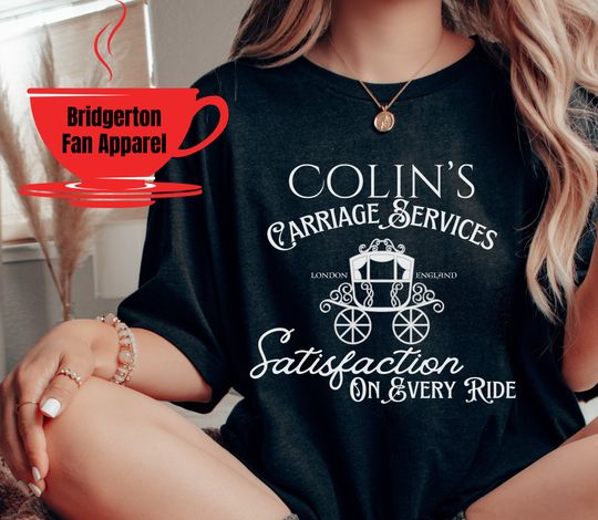 Colin's Carriage Shirt, Bridgerton Fan Shirt, Season 3, Penelope Featherington, Colin Bridgerton, Gift for Bridgerton Fan