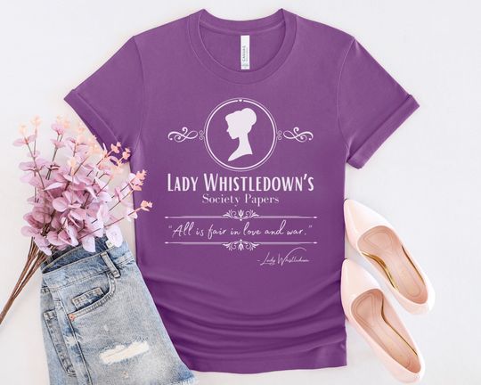 Lady Whistledown Bridgerton Shirt, Victorian Romance Tee