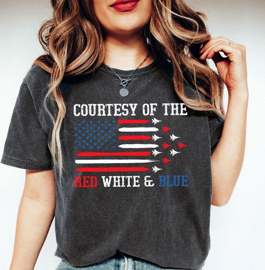 Courtesy of The Red White Blue Shirt, Retro American Flag Flag Shirt