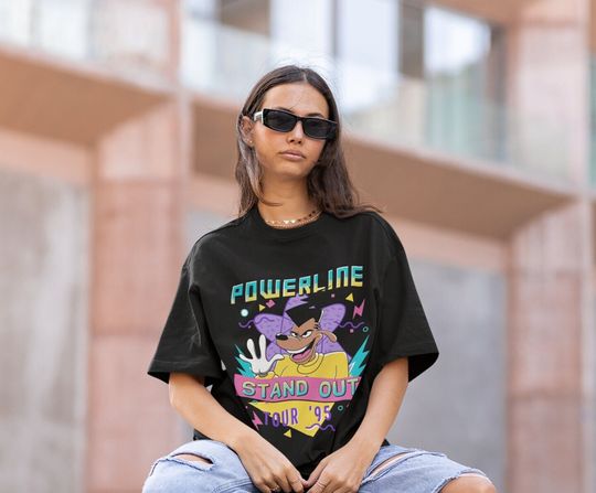 Unisex Powerline Stand Out Tour 95 T-Shirt - Retro 90s
