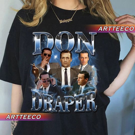 Vintage Don Draper 90s Bootleg Style Y2K, Fans Gift For Woman and Man T-Shirt