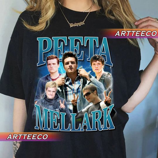 Vintage Peeta Mellark 90s Bootleg Style Y2K, Fans Gift For Woman and Man T-Shirt