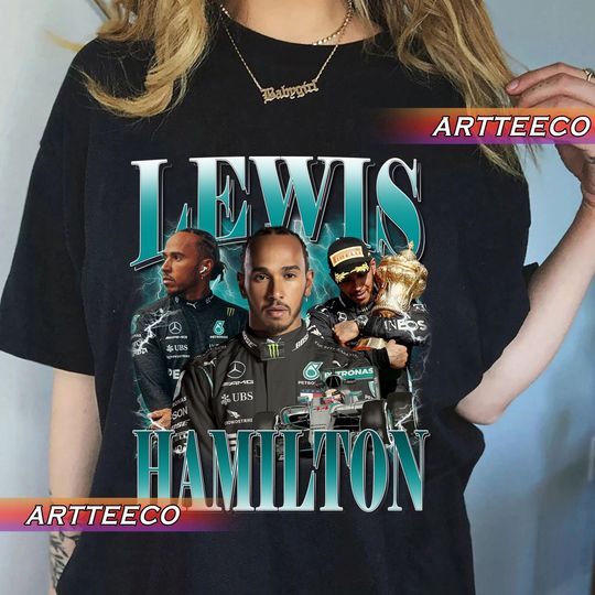 Vintage Lewis Hamilton 90s Bootleg Style Y2K, Fans Gift For Woman and Man T-Shirt