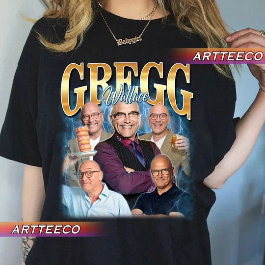 Vintage Gregg Wallace 90s Bootleg Style Y2K, Fans Gift For Woman and Man T-Shirt