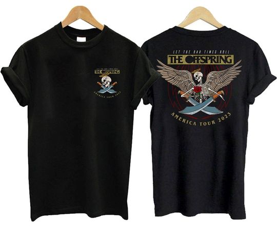 The Offspring Let The Bad Times Roll 2023 American Tour Double Sided T-Shirt