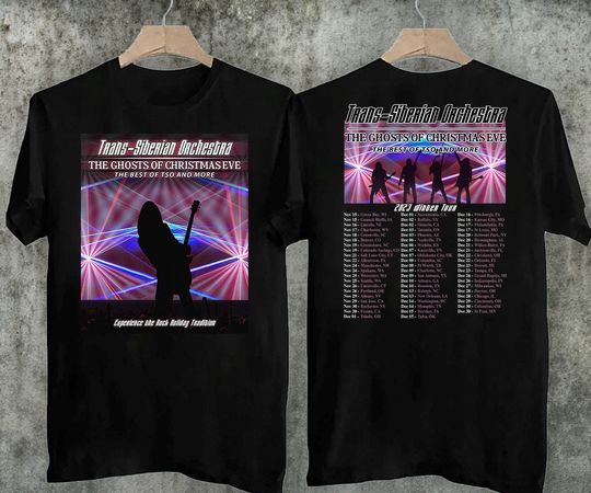 2023 Trans-Siberian Orchestra Christmas Eve, Best Of Tso and More Double Sided T-Shirt
