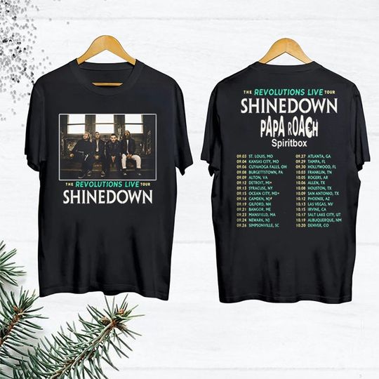 The Revolutions Live Tour shine down T-Shirt, shine down Tour Shirt