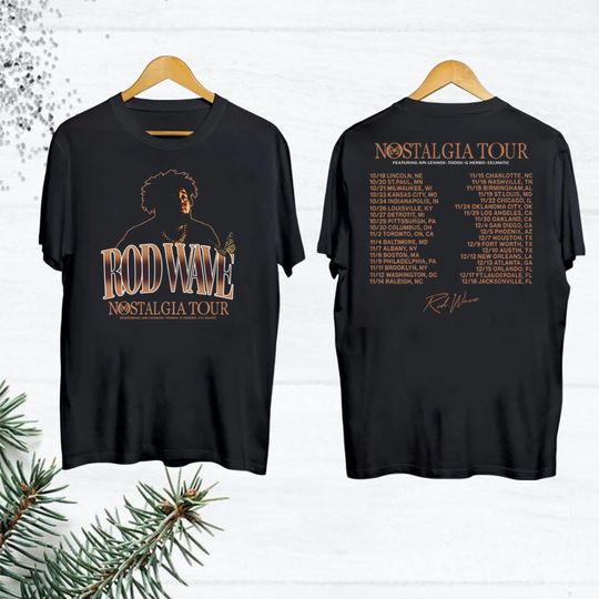 2023 Rod Wave Nostalgia Tour Shirt, Rod Wave Merch, Rod Wave Rapper Shirt