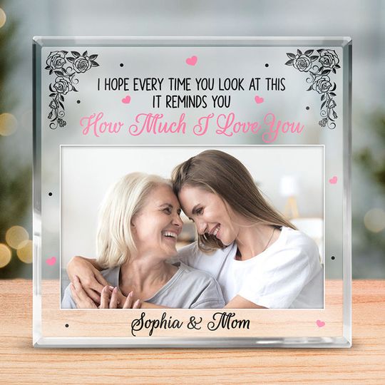 I've Loved You My Whole Life With All My Love Family Custom Photo Shaped Acrylic Plaque