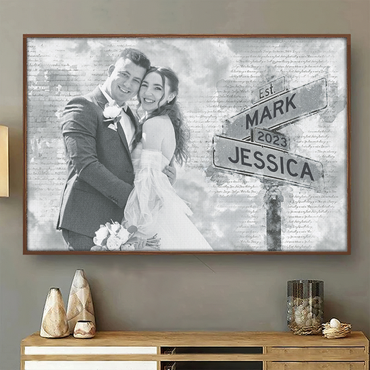 Custom Photo I Need You Because I Love You Upload Image Custom Couples Personalized Poster