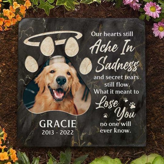 What It Meant To Lose You No One Will Ever Know Custom Photo Pet Grave Memorial Stone