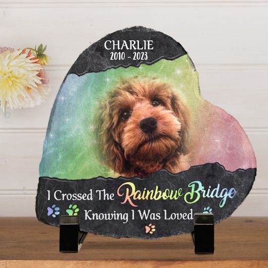 I'll Miss You For The Rest Of Mine Sympathy Custom Upload Image Pet Grave Memorial Stone