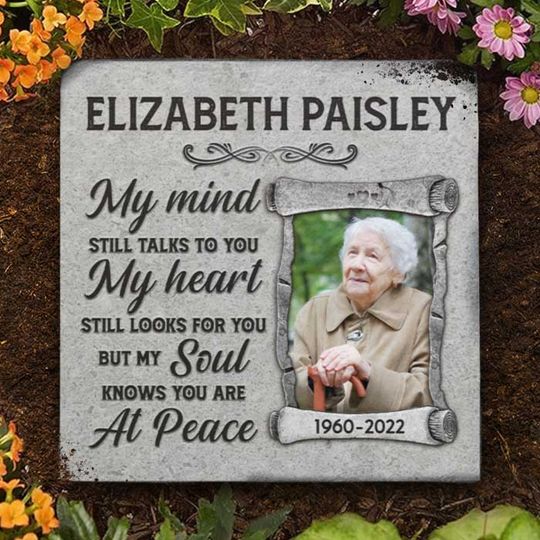 My Heart Still Looks For You Custom Photo Personalized Family Sympathy Memorial Stone
