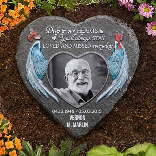 You'll Always Stay Loved And Missed Everyday Custom Image Family Member Memorial Stone