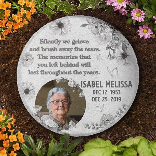 The Memories Will Last Throughout The Years Custom Family Member Photo Memorial Stone