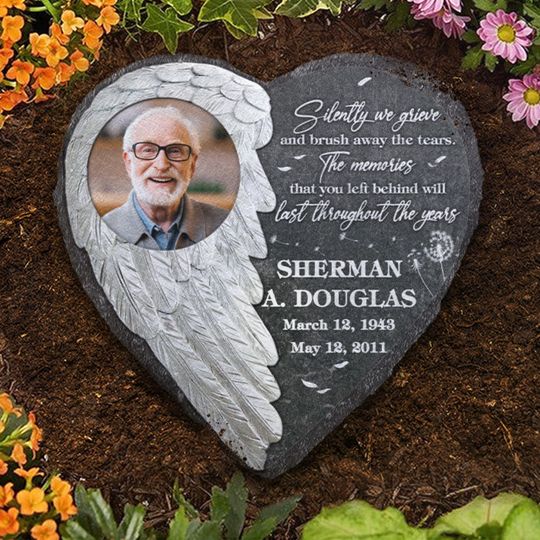 The Memories That You Left Behind Will Last Throughout The Years Custom Photo Grave Stone