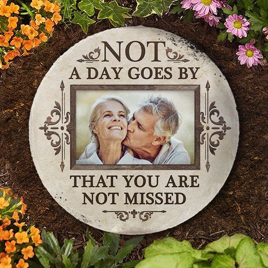 Custom Photo You Stay In Our Memory Forever Family Sympathy Gift Memorial Stone