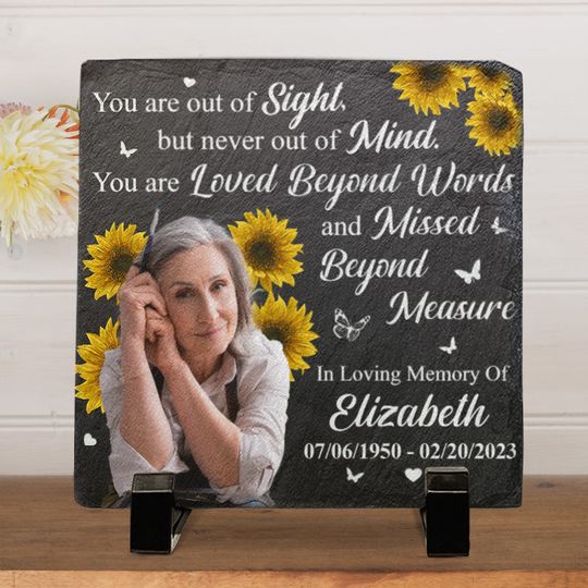 Custom Photo You Are Loved Beyond Words And Missed Beyond Measure Family Memorial Stone