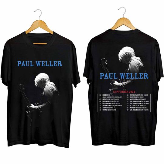 Paul Weller 2024 Tour Double Sided Shirt