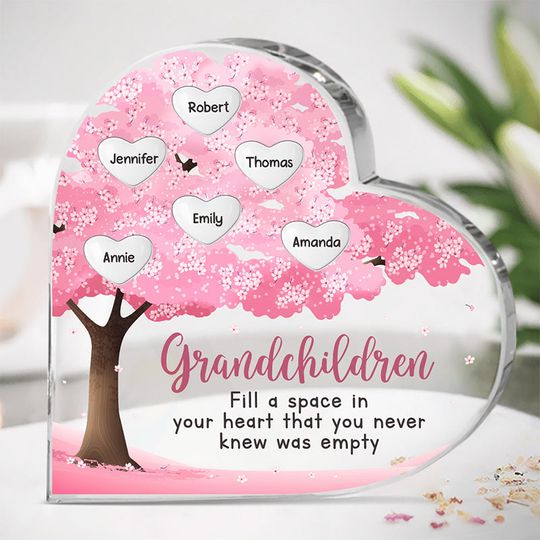 The Greatest Blessing Your Heart Will Ever Know Personalized Crystal Heart Keepsake