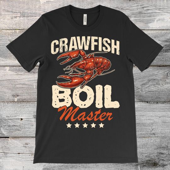 Crawfish Boil Master Vintage T-Shirt, Funny Crawfish Pun Gift, Cooking Seafood Pot Chef, Fishing Fisherman Present