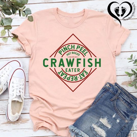 Crawfish Season Tshirt,Crawfish Pinch Peel Eat Repeat Tee,Crawfish Boil Shirt Funny Crawfish Outfit