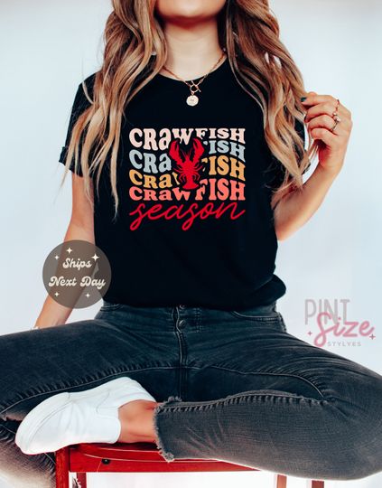 Crawfish Shirt, Crawfish Season Shirt, Love Crawfish Tee, Summer T Shirt, Crawfish Boil Tee, Cajun Boil, Holiday Outfits