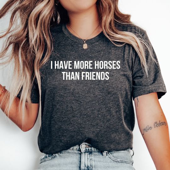 I Have More Horses Than Friends T-Shirt, Horse Lover Shirt, Horse Shirt