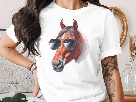 Horse Face Shirt, Horse Shirt, Cute Horse Shirt, Horse Lover T-Shirt
