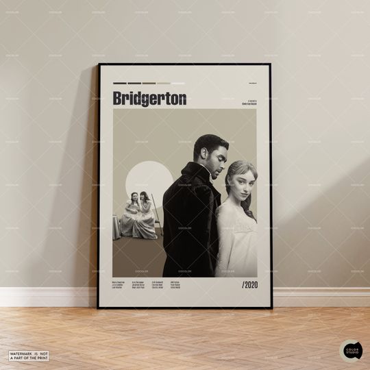 Bridgerton 3 Poster, Movie Poster, Retro TV Show Poster, Minimal Movie Art