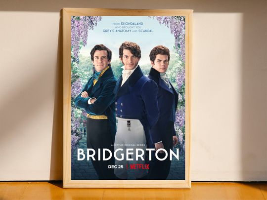 Bridgerton Poster, Movie Poster, Retro TV Show Poster