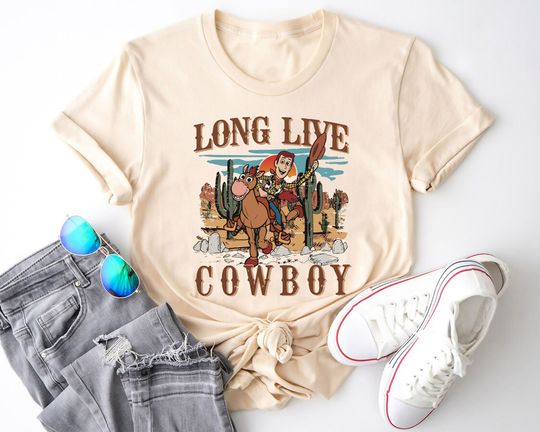 Toy Story Long Live Cowboy Woody Shirt, Disney Wild West Shirt, Horse Bullseye Shirt