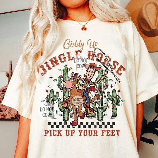 Giddy Up Jingle Horse Pick Up Your Feet Cowboy Shirt, Friendship Shirt