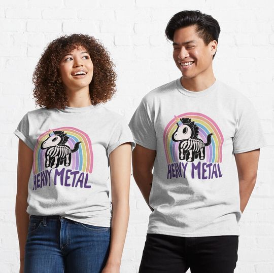 Heavy Metal Unicorn Skeleton T-Shirt