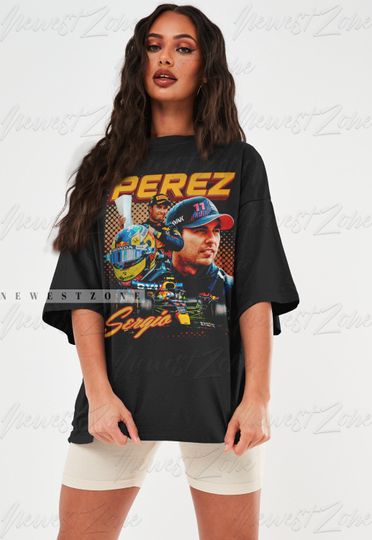 Sergio Prez Shirt Driver Racing Championship Formula Racing Tshirt Mexican Vintage 90s Design Graphic Tee