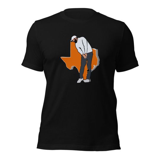 Scottie Scheffler Golf & Texas State Silhouette Cotton Short Sleeve Shirt